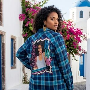 Whitney Houston Women's Flannel